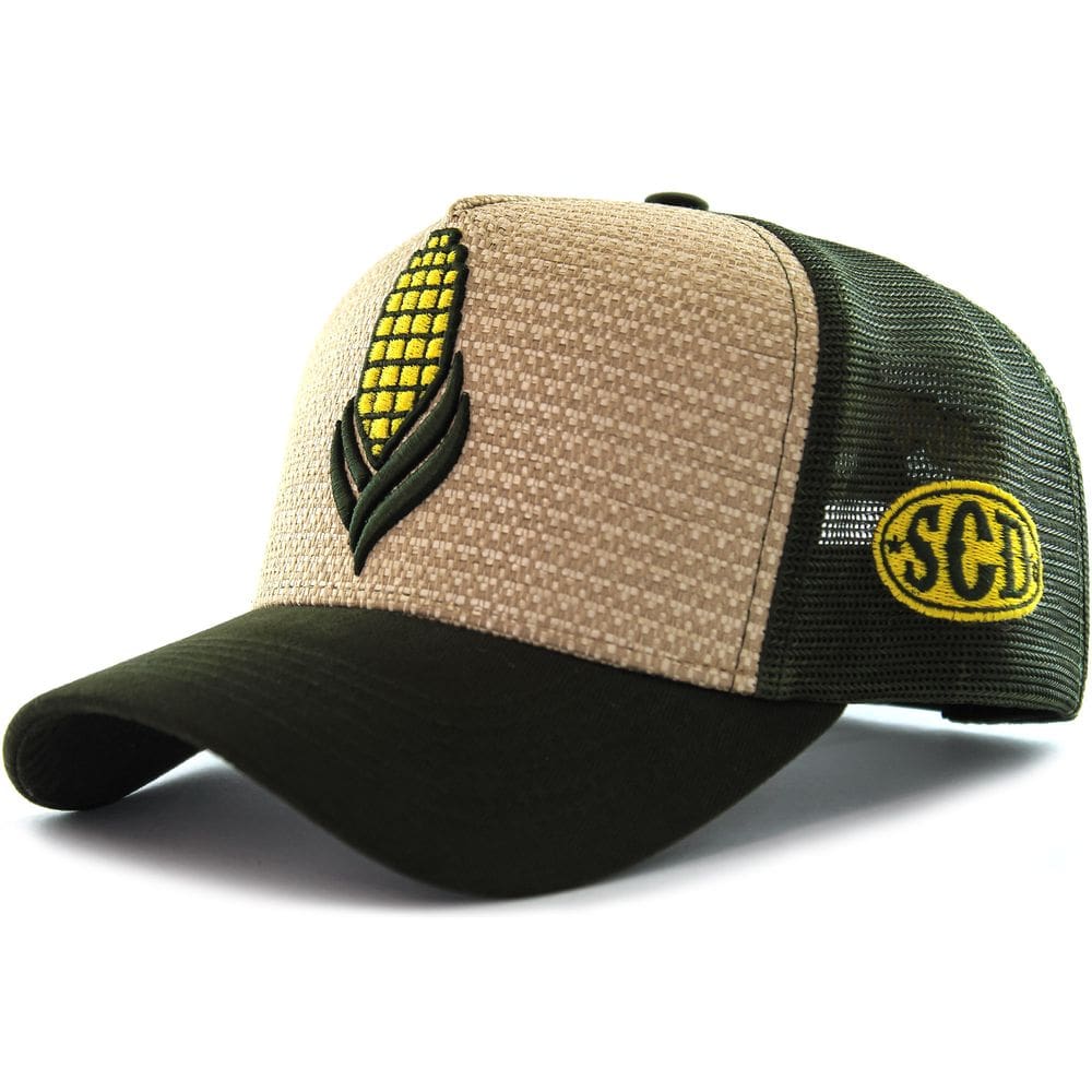 Boné Sacudido`s - Milho - Palha - Verde