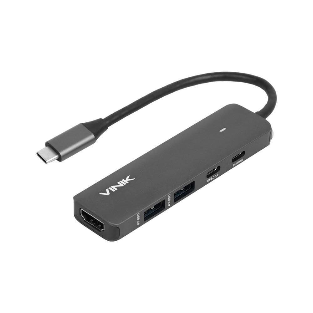 Hub Usb Type C 5 Em 1 - 2x Usb 3.0 + Hdmi 4k + Type C Pd...