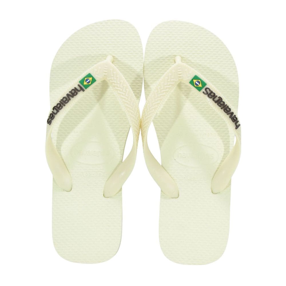 Chinelo Havaianas Brasil Logo Buttercream