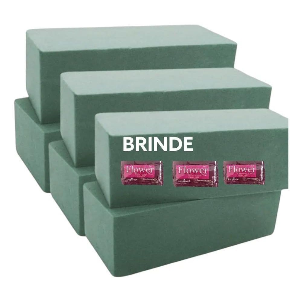 Kit 12 Espumas Florais Para Arranjos - Frescor E Base Perfei