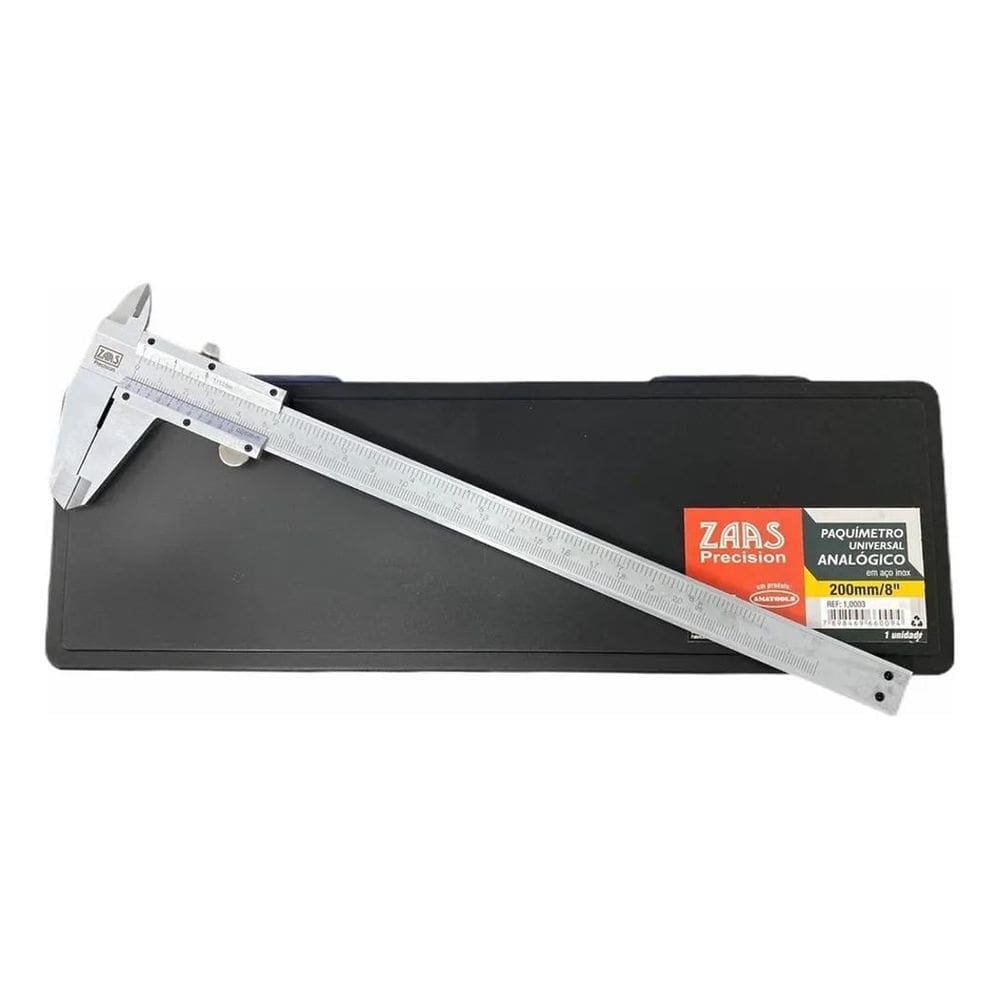 Paquímetro Inox 200Mm Zaas: Precisão Universal