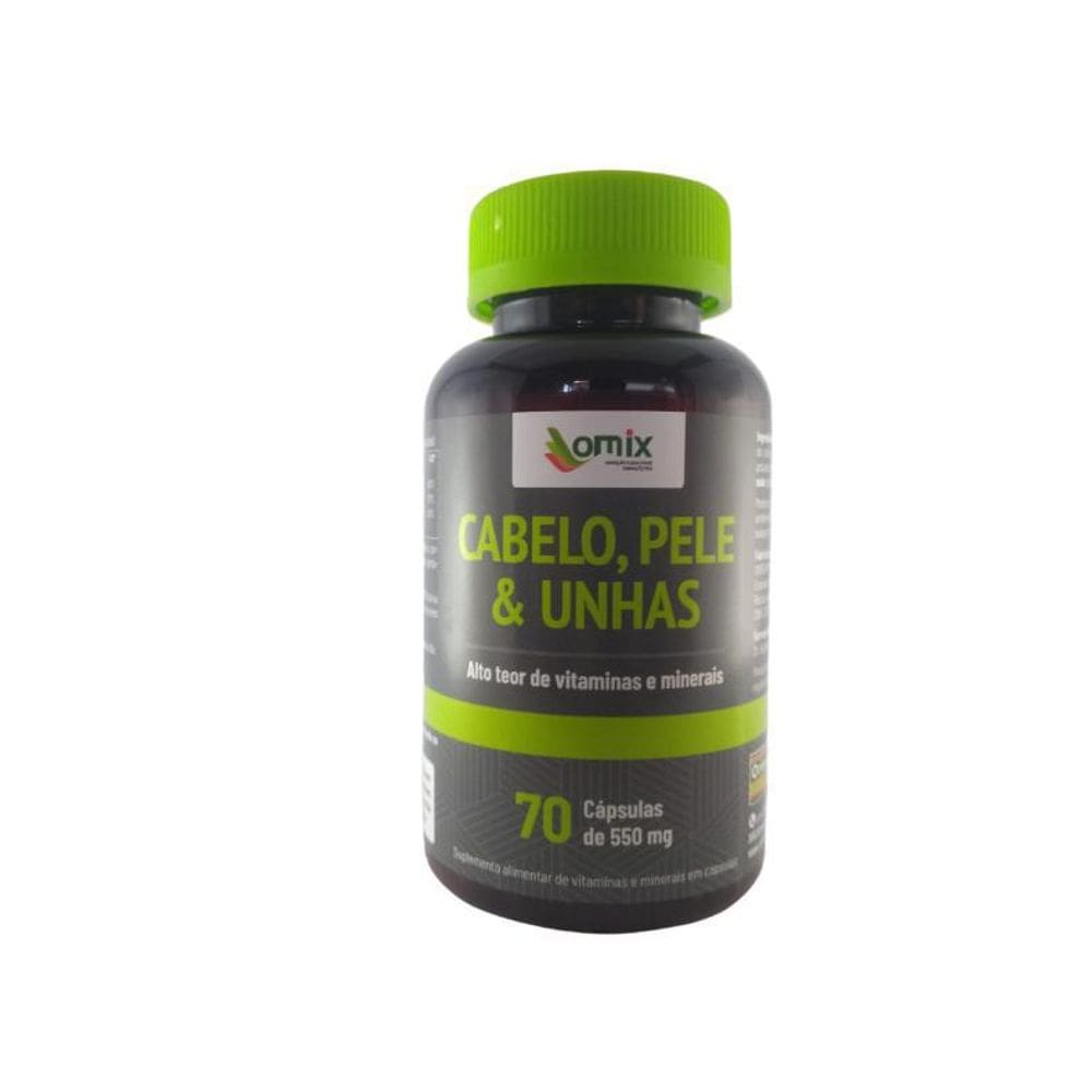Complemento Alimentar Cabelos, Pele E Unhas - 70 Cápsulas