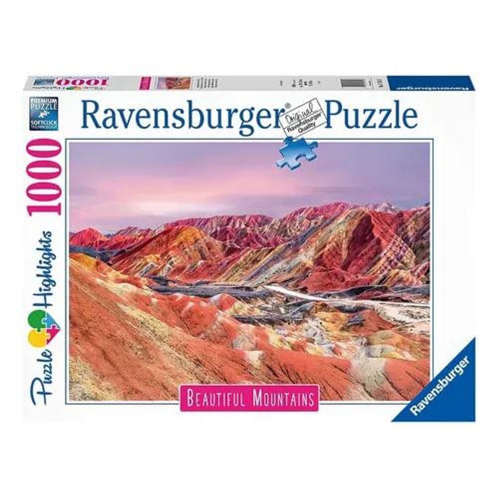 Puzzle 1000 Peças Montanhas em Cores Ravensburger 12000252
