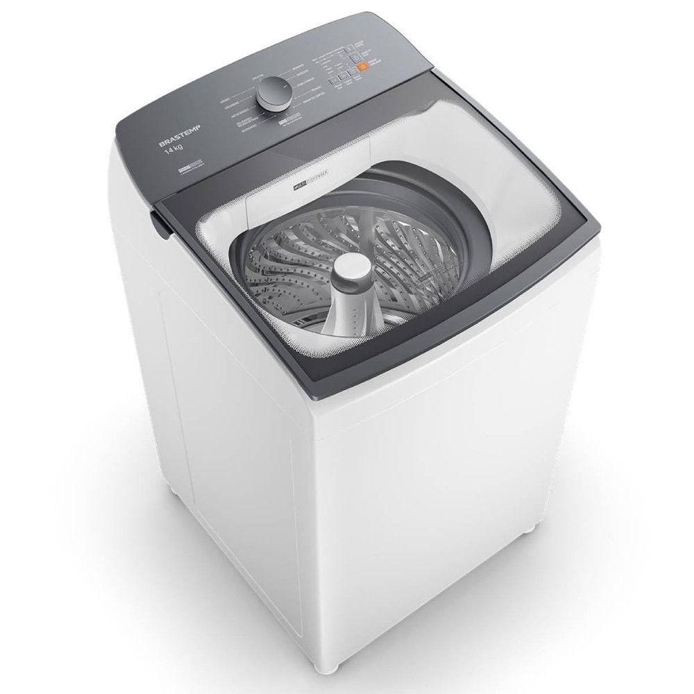 Máquina De Lavar 14kg Smart Sensor Tira Manchas Brastemp Branco 110V