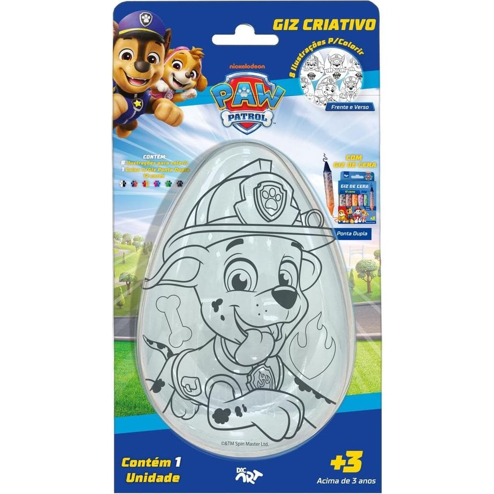 Giz De Cera Criativo Patrulha Canina Dac