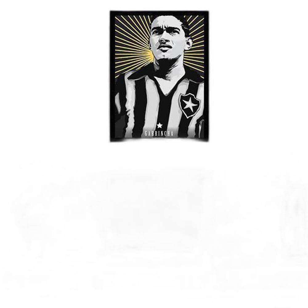 Quadro Decorativo Garrincha Camisa Do Botafogo