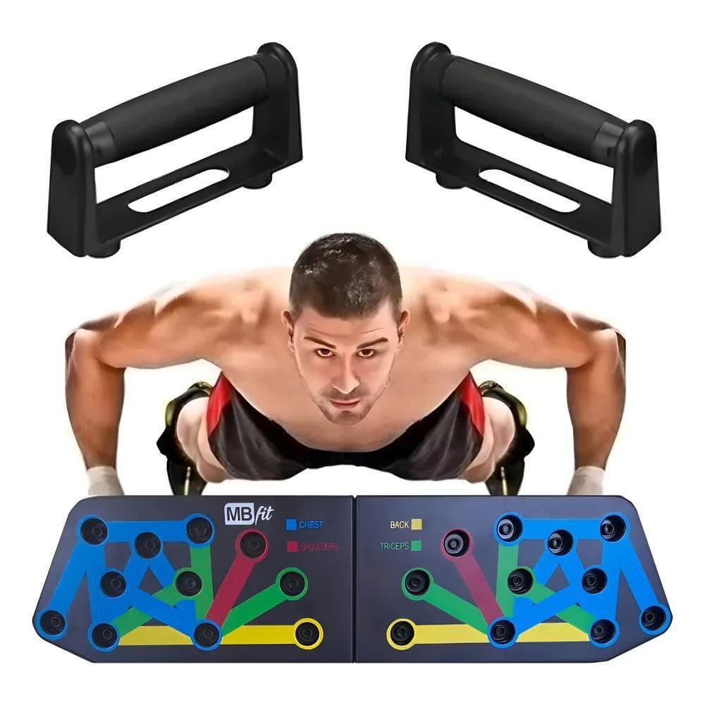 Apoio Flexão Braço Mbfit: Treino Completo, Menos Lesões