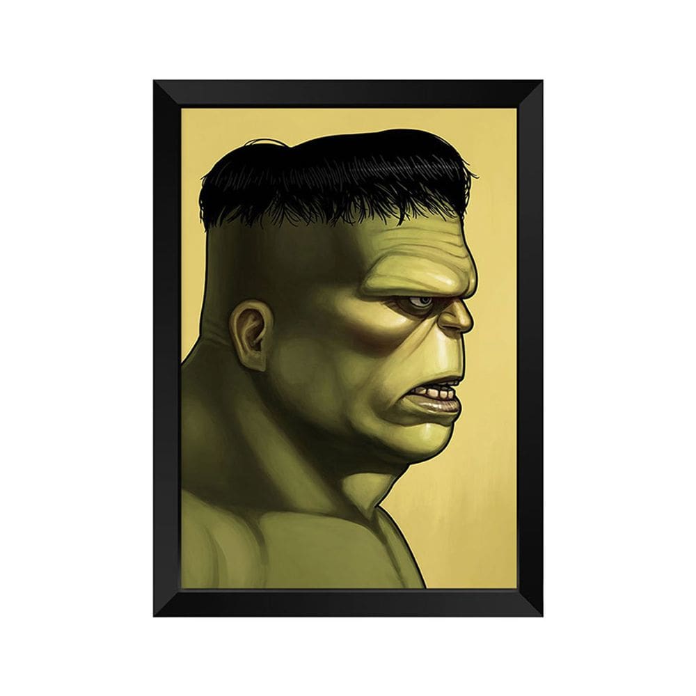 Quadro Decorativo Hulk Poster com acrílico a4