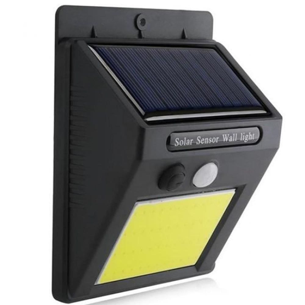 Luminaria Solar De Parede Com Sensor De Movimento Led Cob