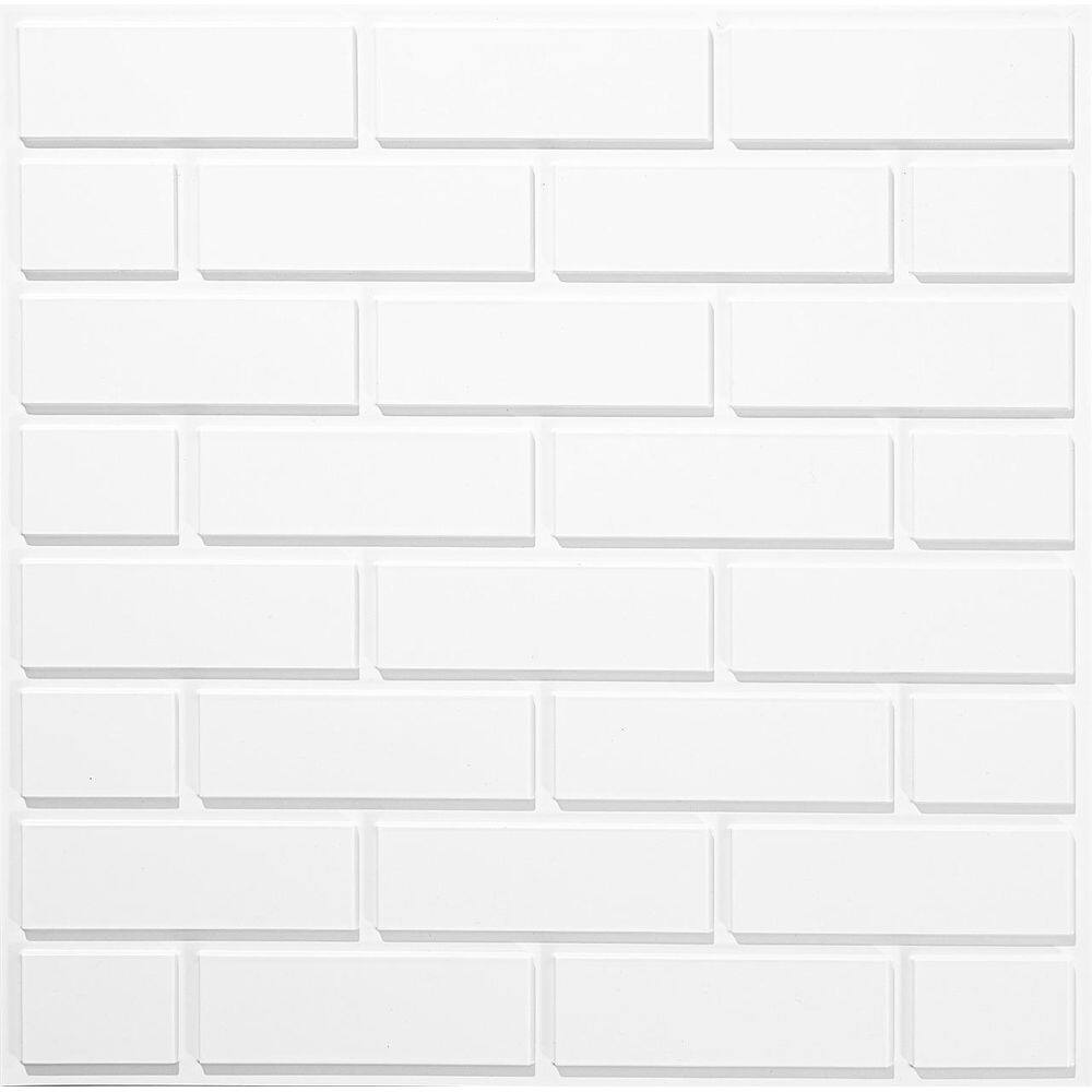 Kit 40 Placas De Pvc Revestimento 3D Tijolinho