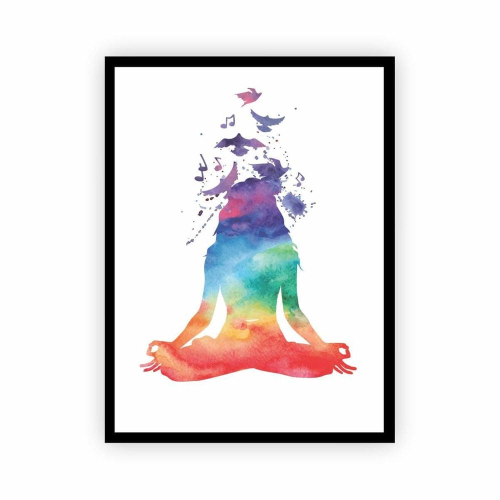 Quadro Namastê - Meditação - Ioga - Yoga - Reiki - Chakra