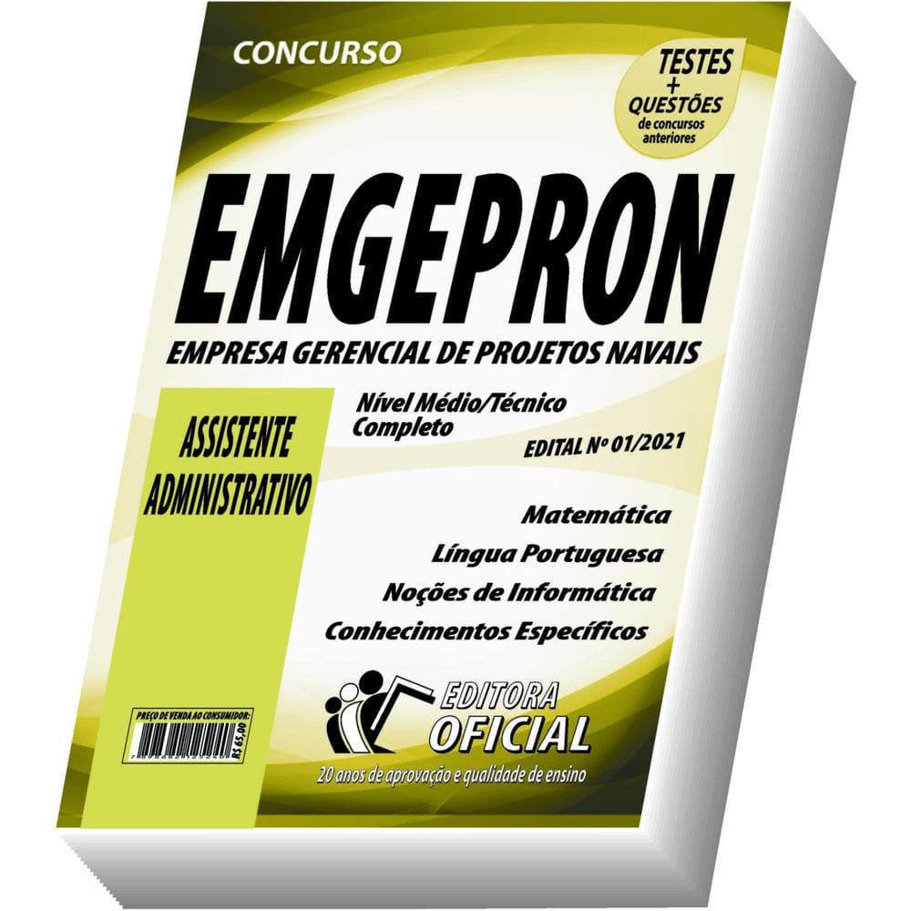 Apostila Emgepron - Assistente Administrativo