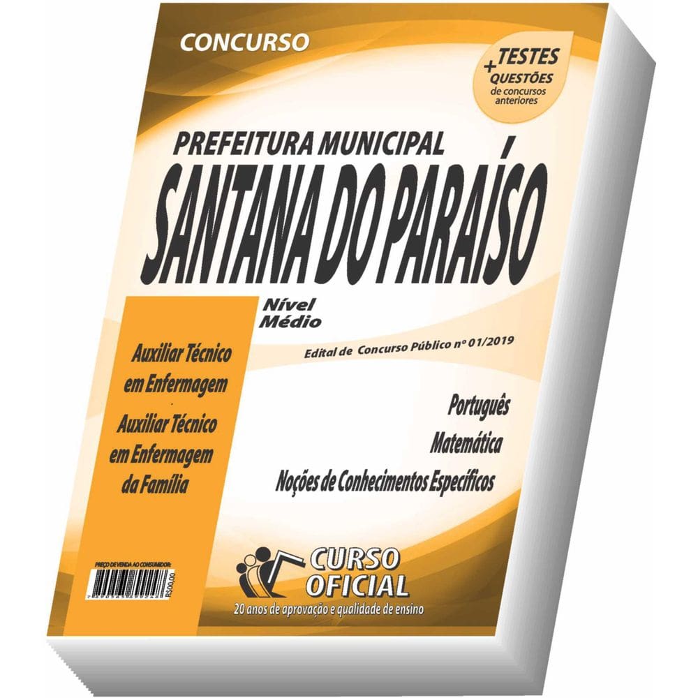 Apostila Santana Do Paraíso - Auxiliar Técnico Em Enfermagem