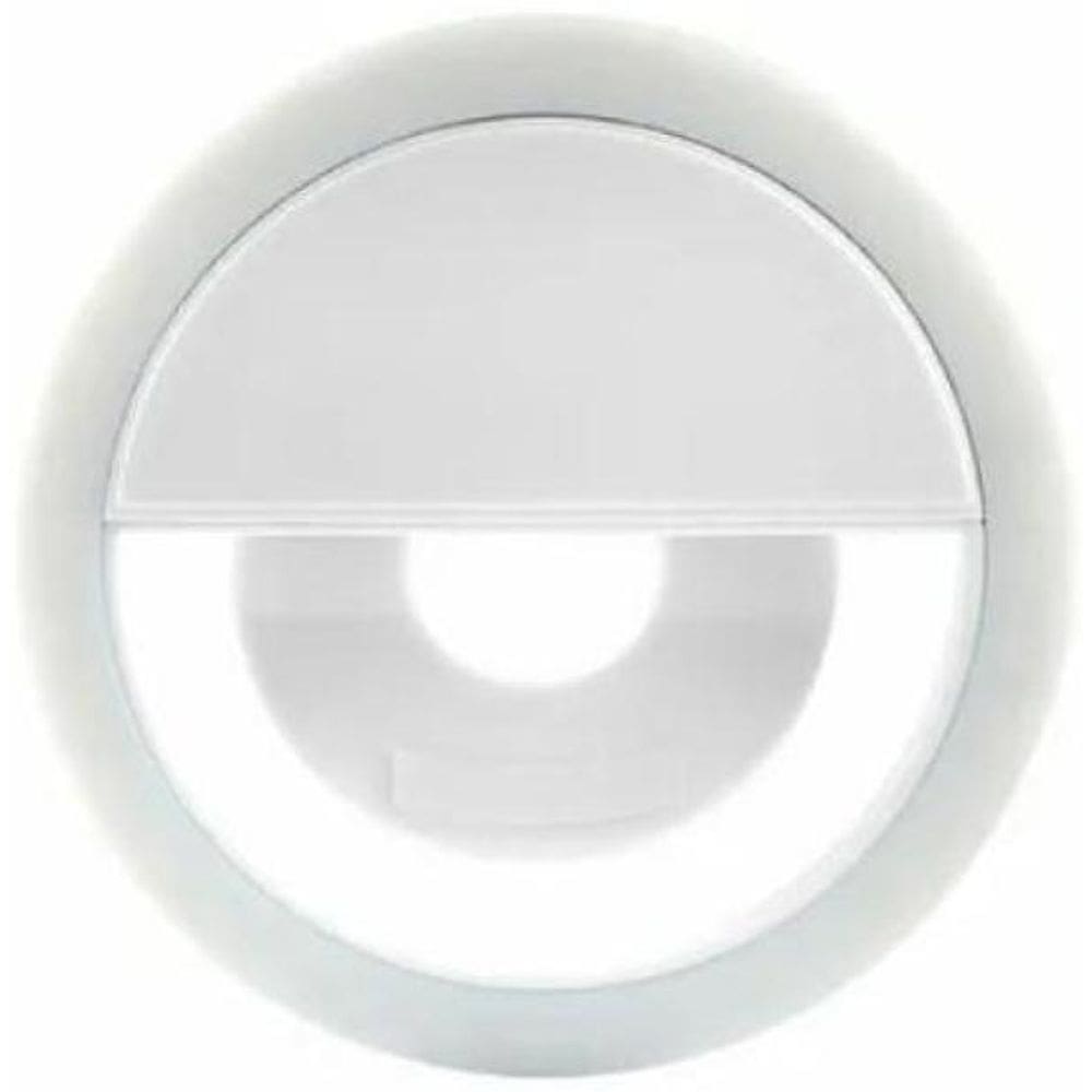 Luz De Selfie Ring Light Led Flash Celular Universal Branco