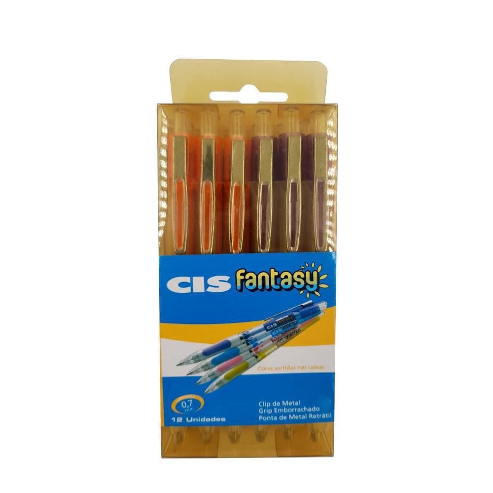 Lapiseira 0.7Mm Cis Fantasy Com 12 Unidades
