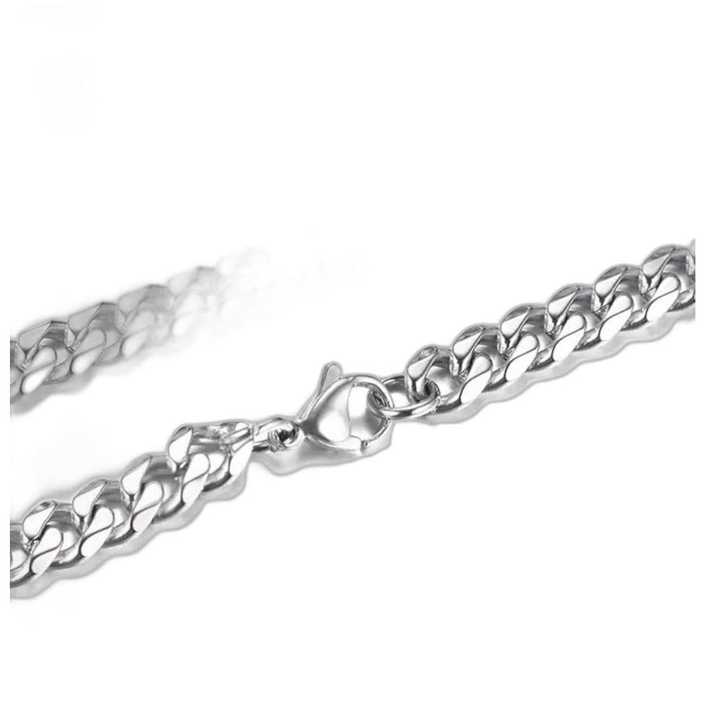 Pulseira Correntes Prateada Detalhes P9841