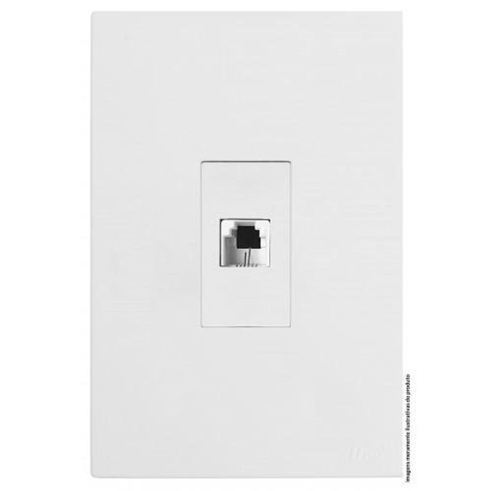 Conjunto Rj11 2 Fios Telefone 4X2 Vertical Brs12349-8Br