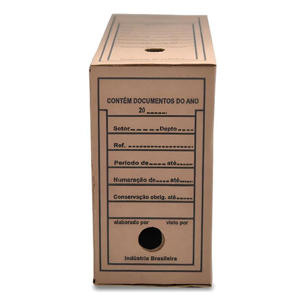 25 Caixas Arquivo Morto Ofício 36Cm Resistente Organize Já
