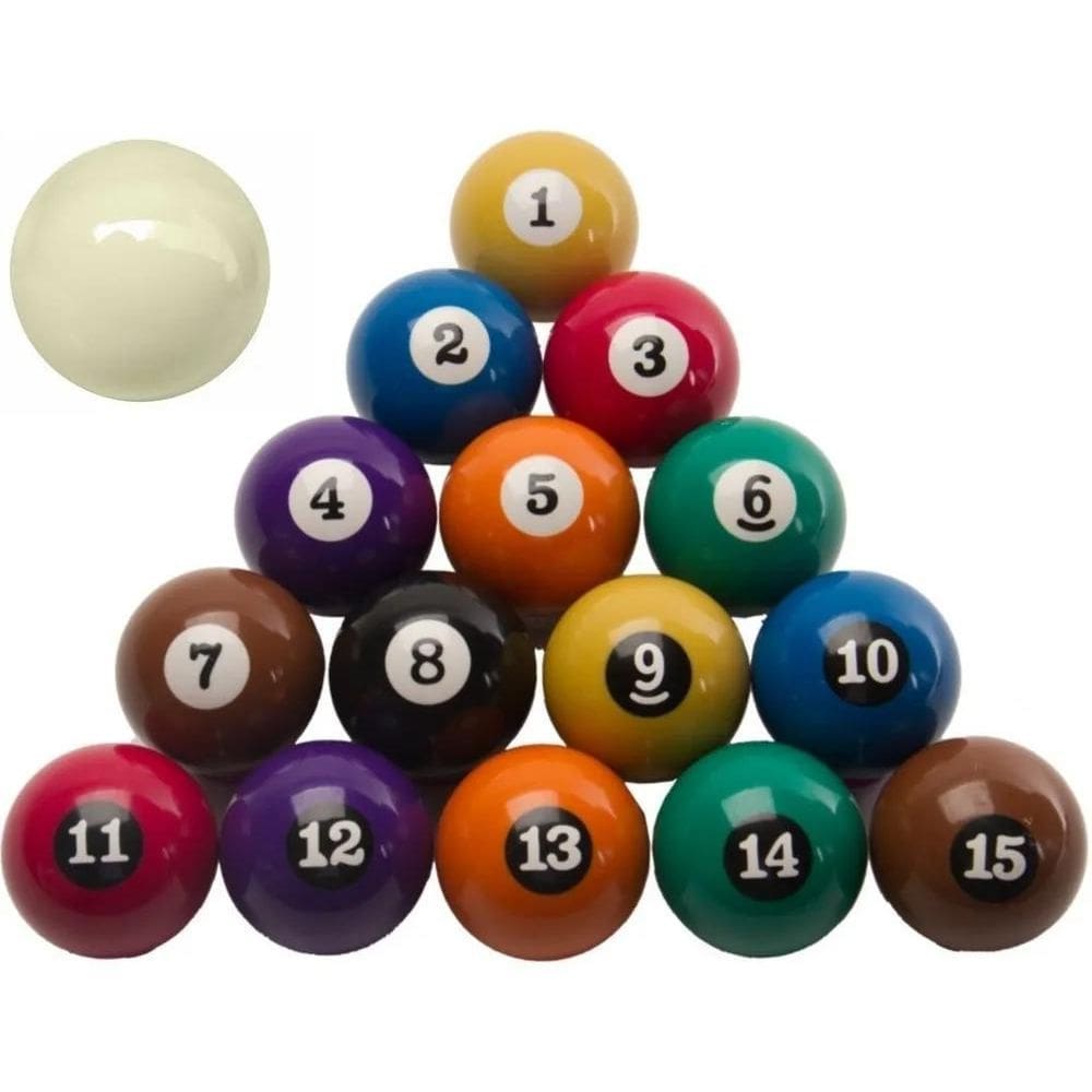 Bolas Sinuca Bilhar Numeradas 50Mm + Branca 54Mm Profissiona
