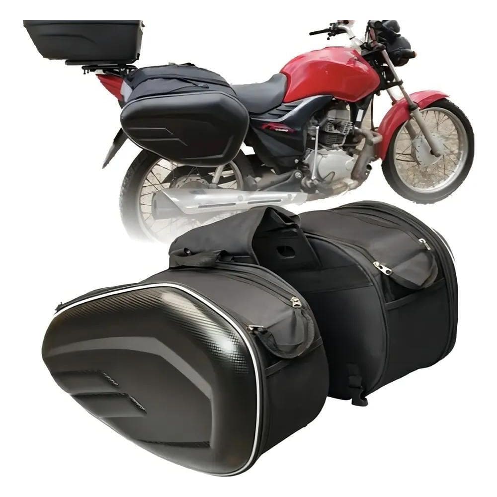 Alforge Moto 58L Rígido Impermeável Baslu: Viagem Segura