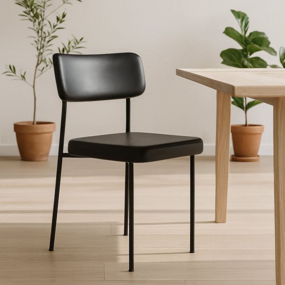 Cadeira Fixa 4 Pés Martiflex Taina - Taina02 Preto