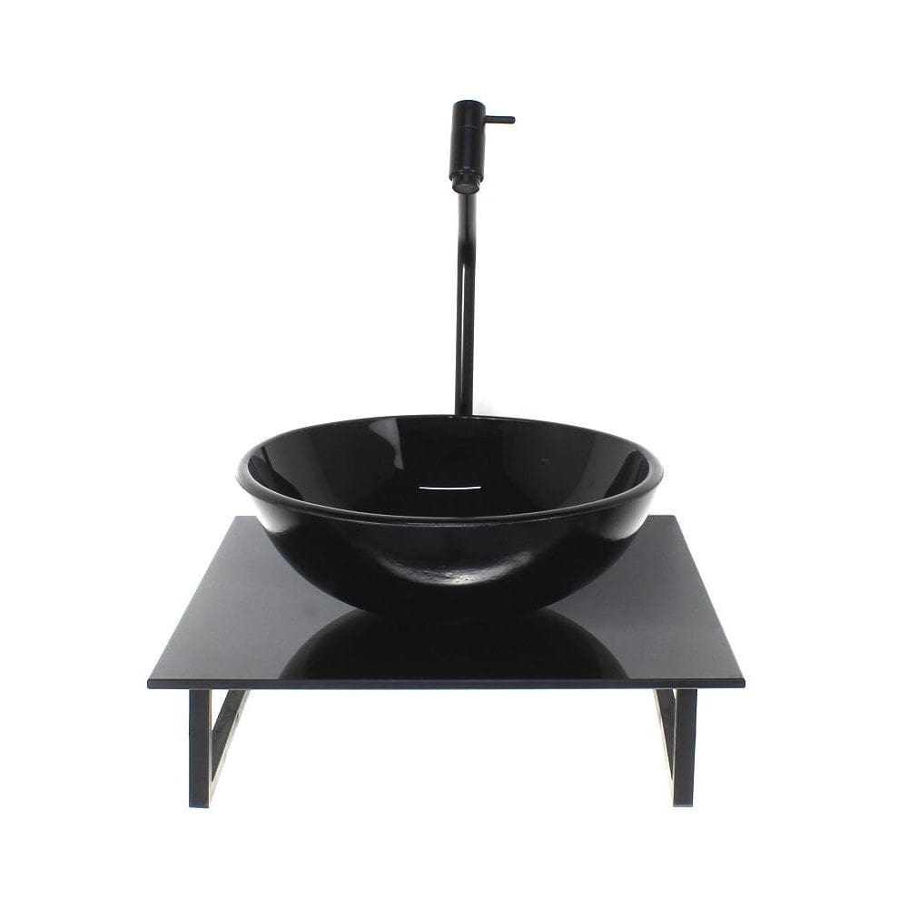 MP - Kit Cuba Vidro Redonda 10Mm Tampo Vidro