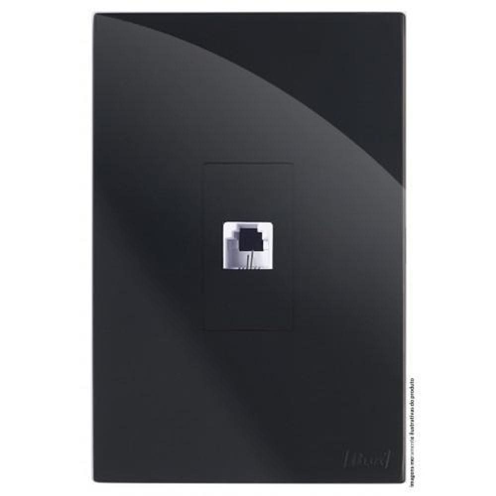 Kit Rj11 2 Fios Telefone Vertical 4X2 Brg11435-9Bk