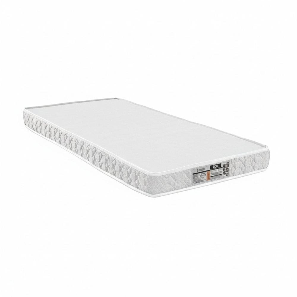 Colchão Solteiro D-20 Liso 88cmx12cm Branco