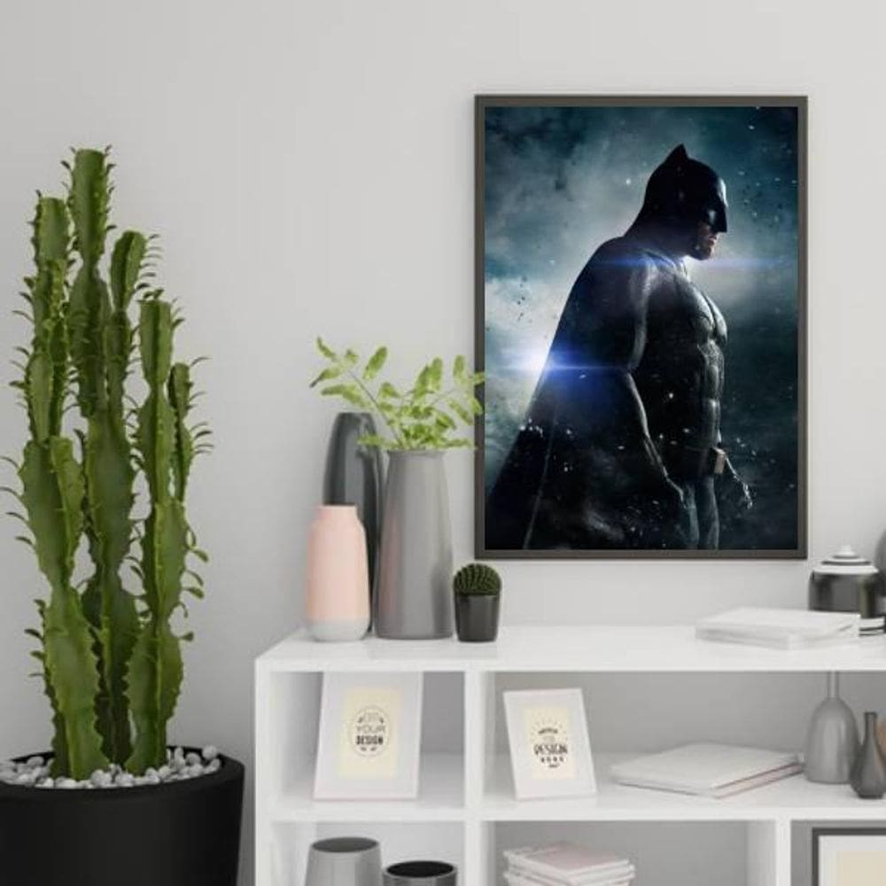 Quadro Decorativo Fotografia Batman Cavaleiro Das Trevas