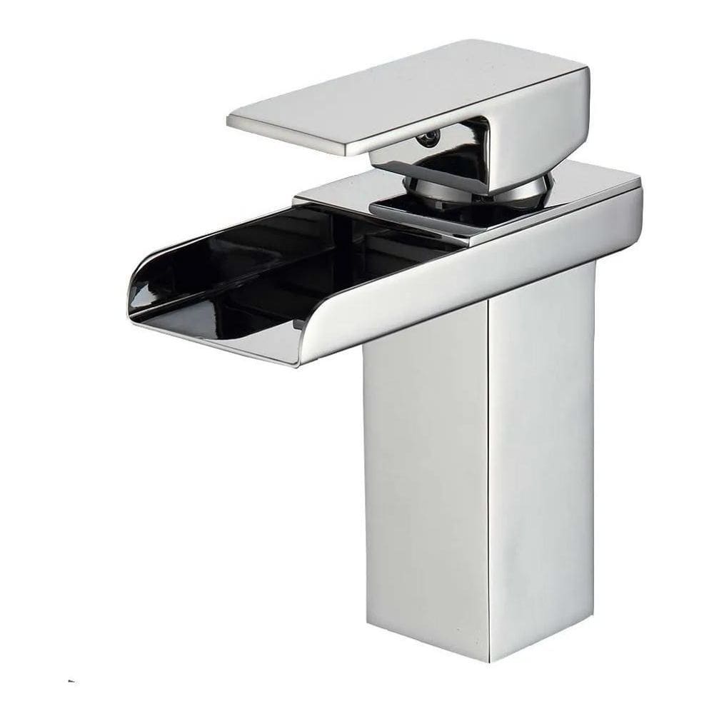 Torneira Banheiro Monocomando Cascata Calha Baixa Cromada