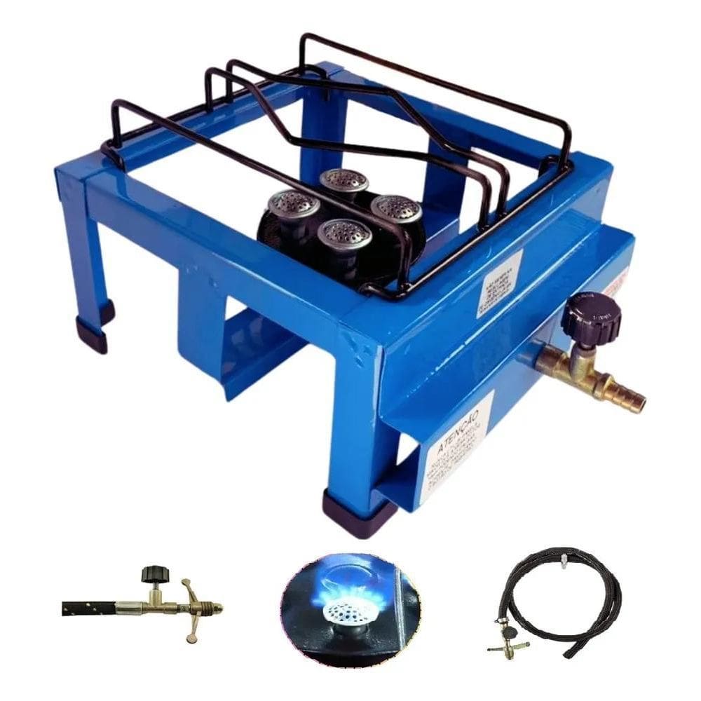 Fogão Industrial 1 Boca Alta Pressão - Cozinhe Rápido Glp