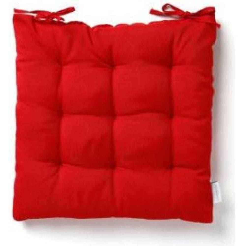 Almofada Futton Assento Para Cadeira - Vermelho 40X40