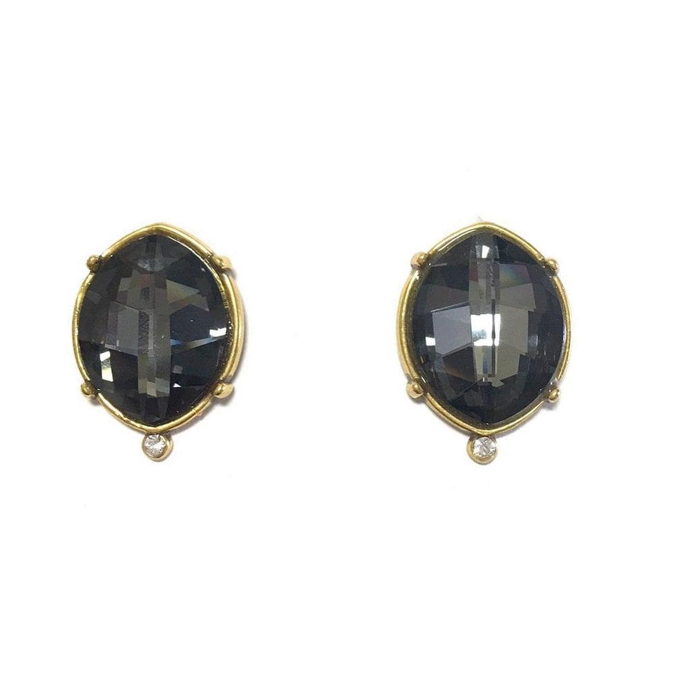 Brinco Armazem Rr Bijoux Cristal Swarovski Ouro Velho