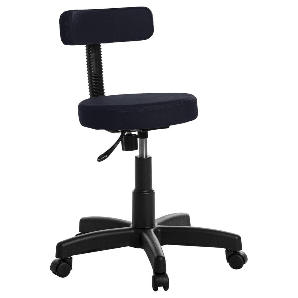 Cadeira Mocho Giratoria Revestimento sintético Azul Marinho