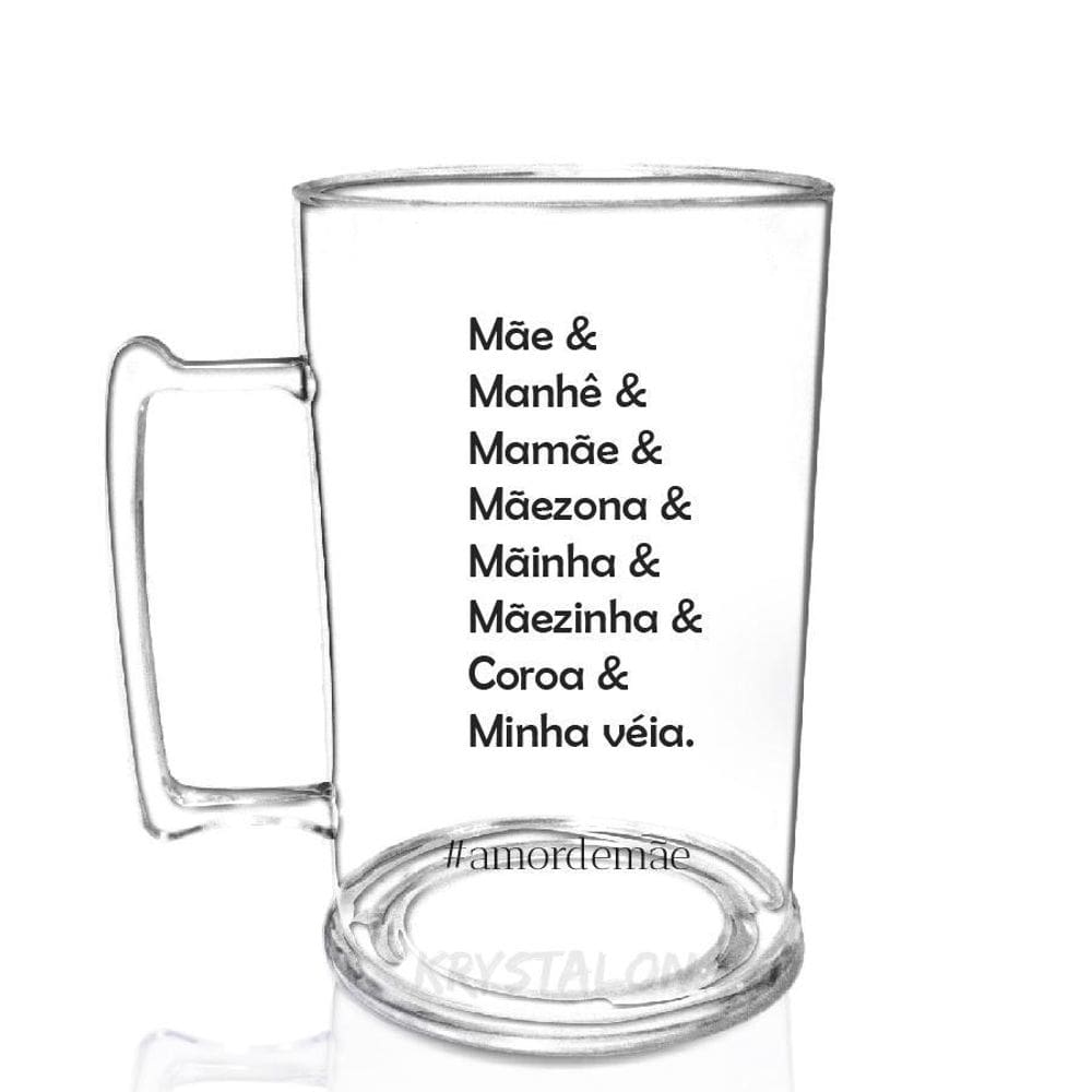 Caneca Chopp Personalizada Para Dia Das Mães - Manhe