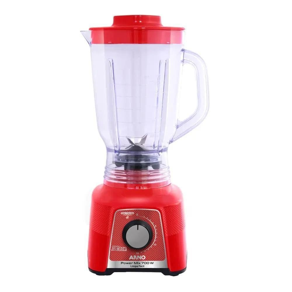 Liquidificador Arno Power Mix Limpa Fácil Vermelho 700W 15 Velocidades – 110V (2720017373)