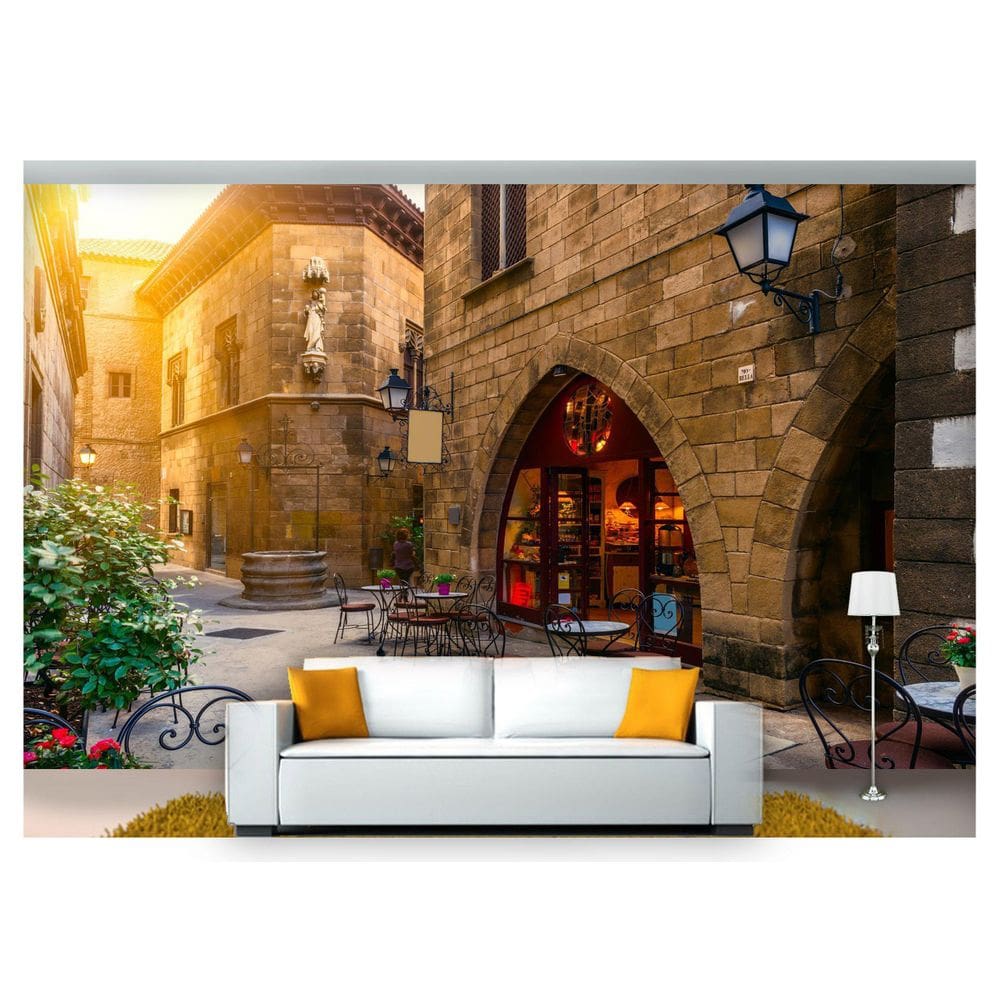 MP - Papel De Parede Cidade Antiga Rua Europe