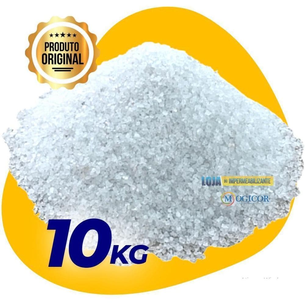 Granitina Grafiato 10kg - Malha 10 - Branca