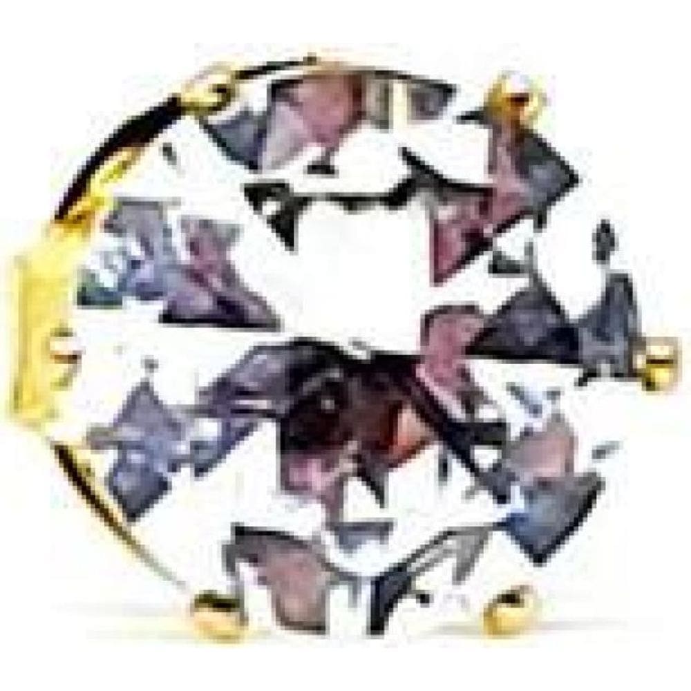 Brinco Lonely Eight Solitário Cristal Folheado Ouro 18K