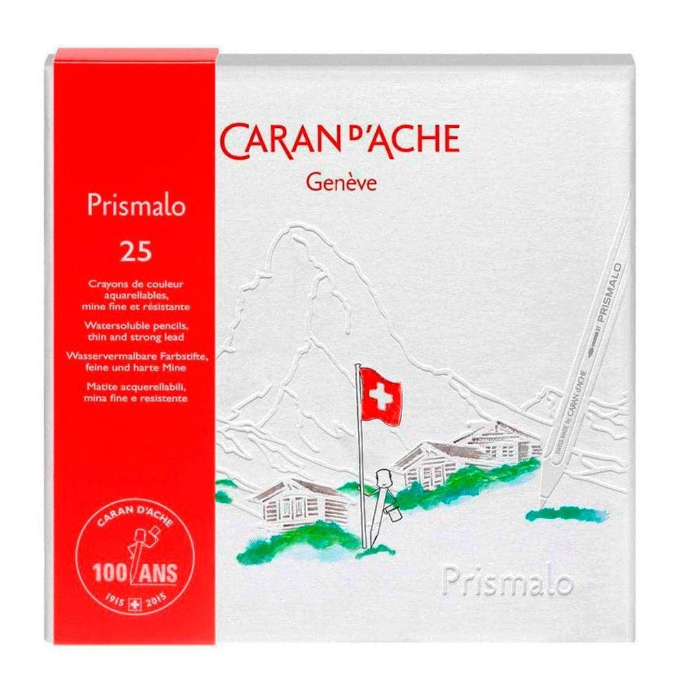Lápis De Cor Aquarelável Caran D`Ache Prismalo 25 Cores