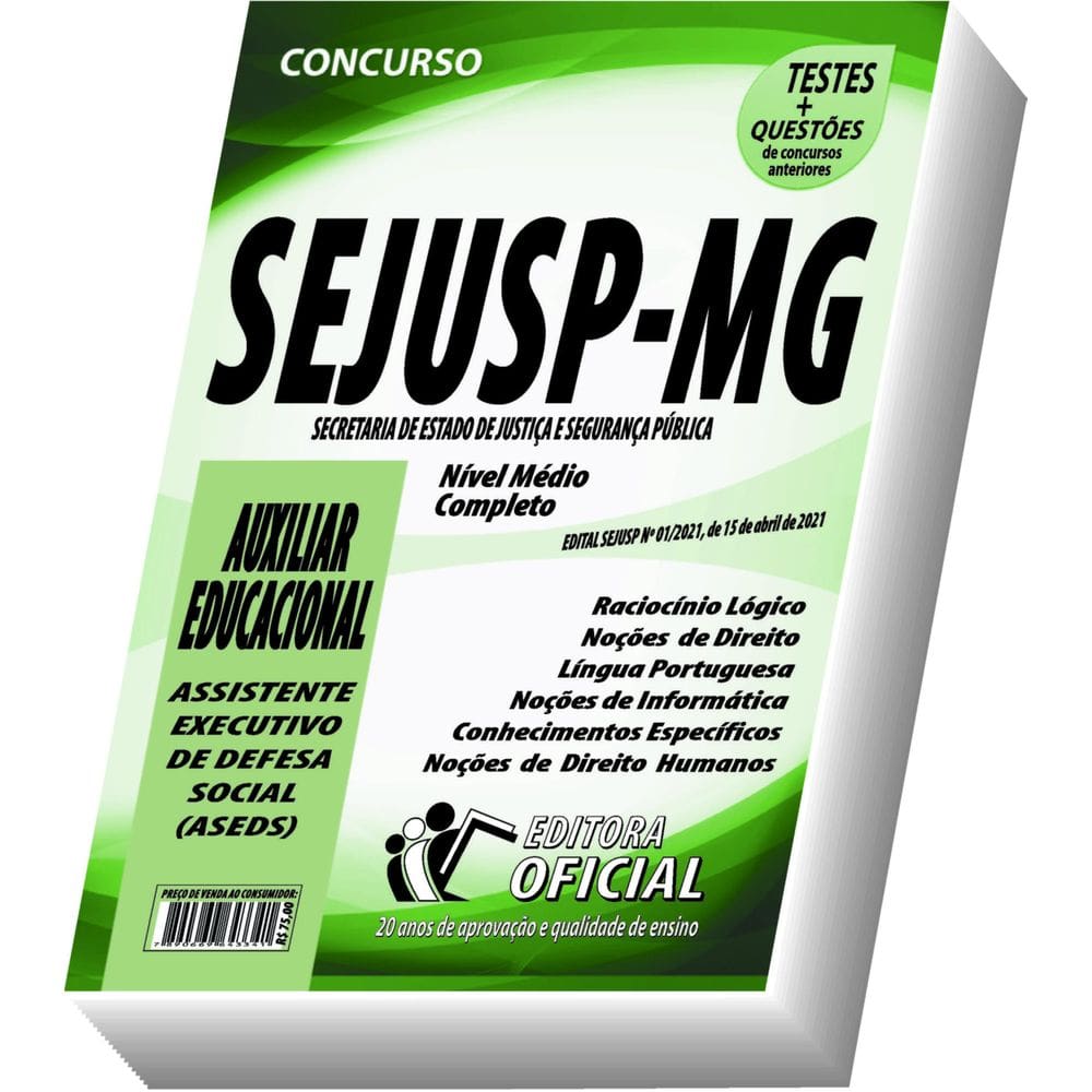 Apostila Sejusp Mg - Auxiliar Educacional
