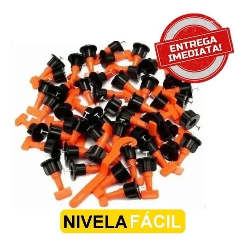Kit 100 Nivelador Rosca Piso Porcelanato Juntas 1.5-6Mm Aço