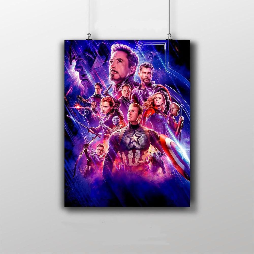 Placa Decorativa Vingadores Ultimato Wallpaper Marvel