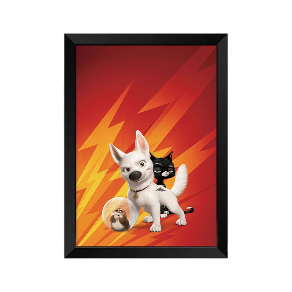 Quadro Decorativo Bolt - Supercão com acrílico A4