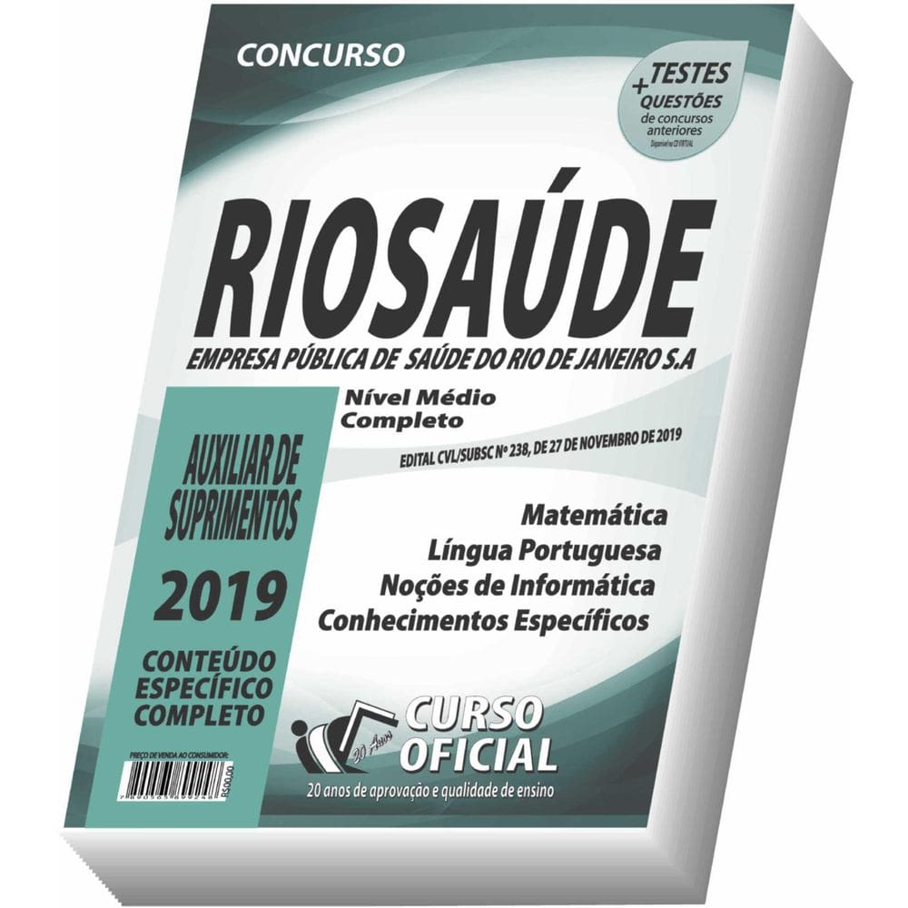 Apostila Riosaúde - Auxiliar De Suprimentos