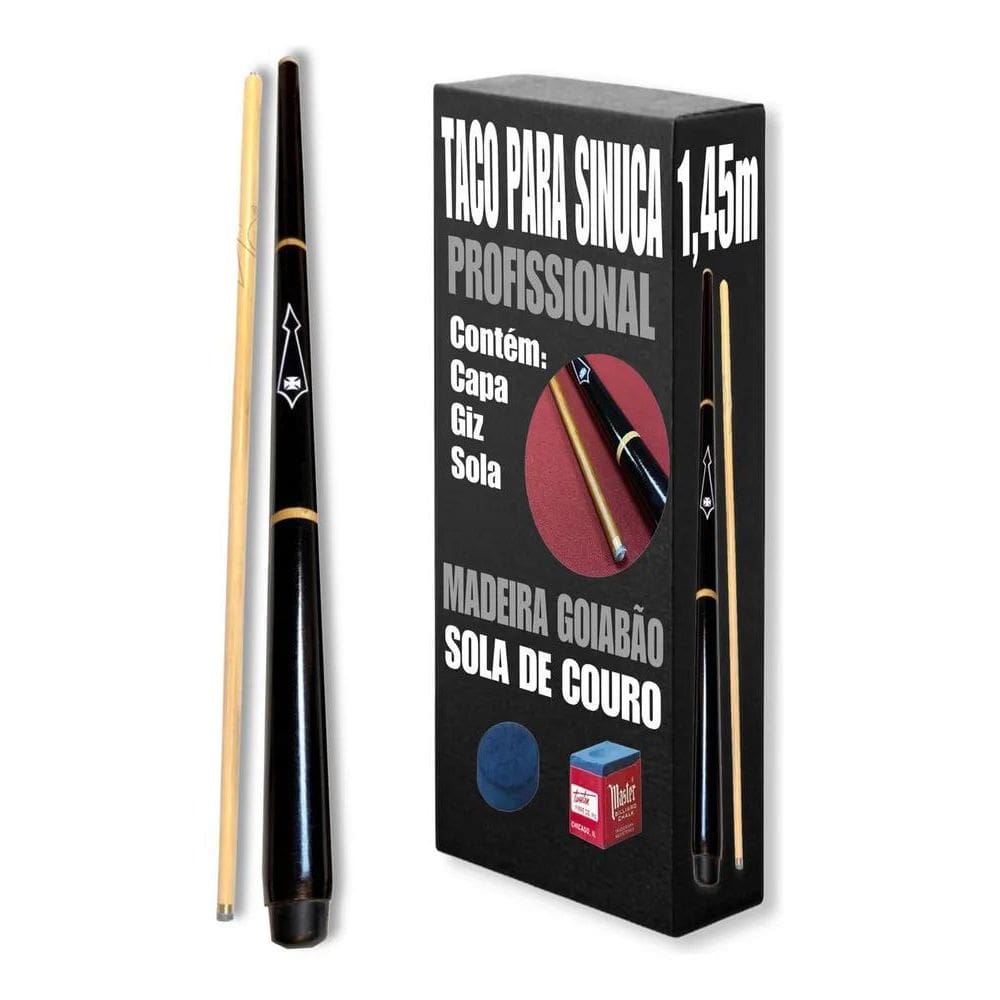 Taco Sinuca Bilhar + Capa, Giz, Sola