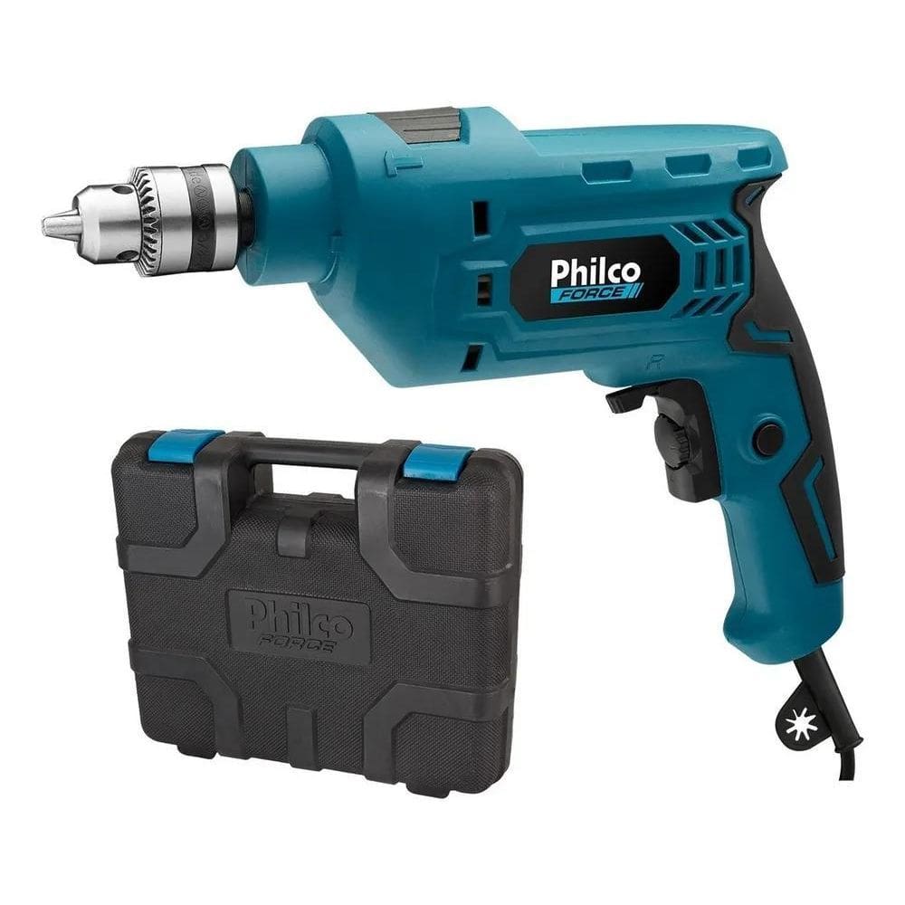 Furadeira Philco Force 650W Impacto + Maleta