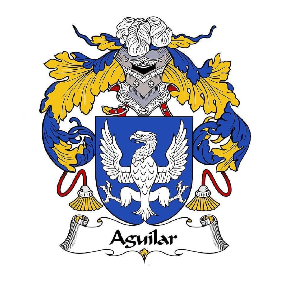 Pôster Heráldica Brasão Da Família Aguilar 32X43 Cm