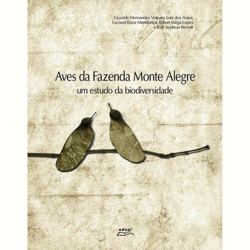Livro Aves Da Fazenda Monte Alegre