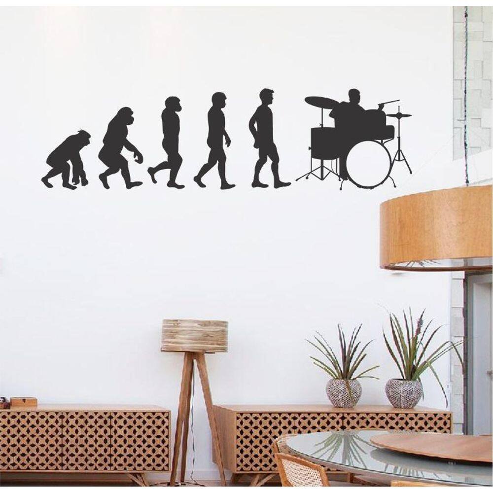 Adesivo Decorativo De Parede Evolução Humana